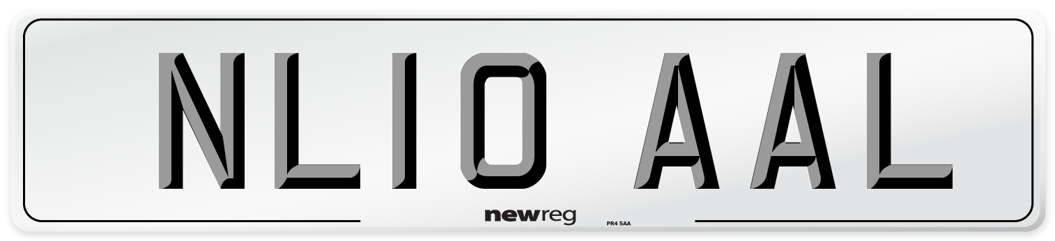 NL10 AAL Number Plate from New Reg